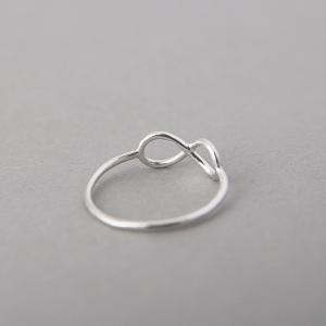 Infinity Ring White Gold - Us 6, 6.5, .7.5