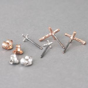 Small Cross Earrings Set Of 2