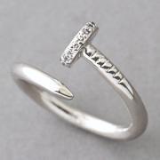 Sterling Silver Nail Ring White Gold Nail Jewelry