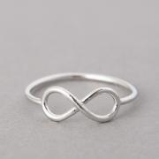 Infinity Ring White Gold - US 6, 6.5, .7.5 