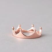Princess Crown Ring Rose Gold Crown Jewelry 